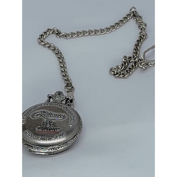 Robert Fulton 1807 Commemoration of The Steamboat Pocket Watch Silver Finish - Picture 3 of 4